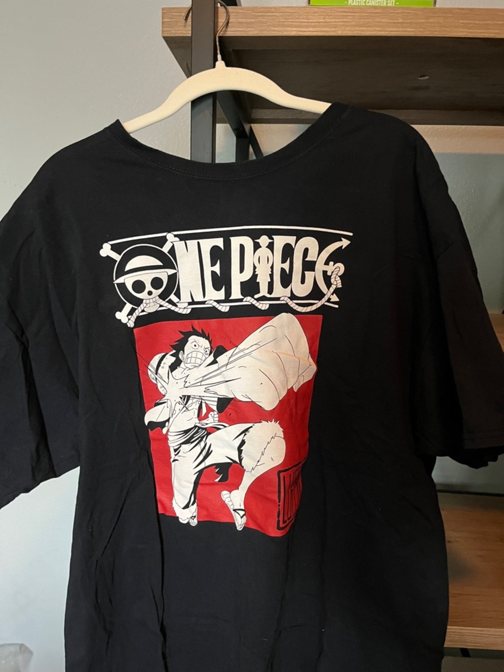 One Piece Black Graphic Tee ft Luffy